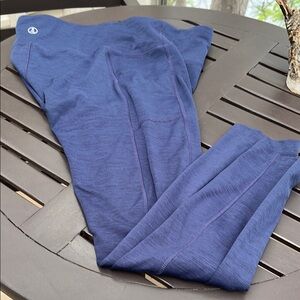 Land’s End Athletic Leggings Blue Sz L Like New